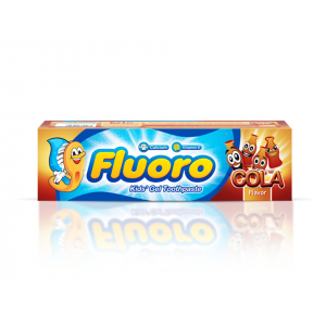 FLUORO KIDS GEL TOOTHPASTE WITH COLA FLAVOUR WITH CALCIUM & VITAMIN E 50 GM